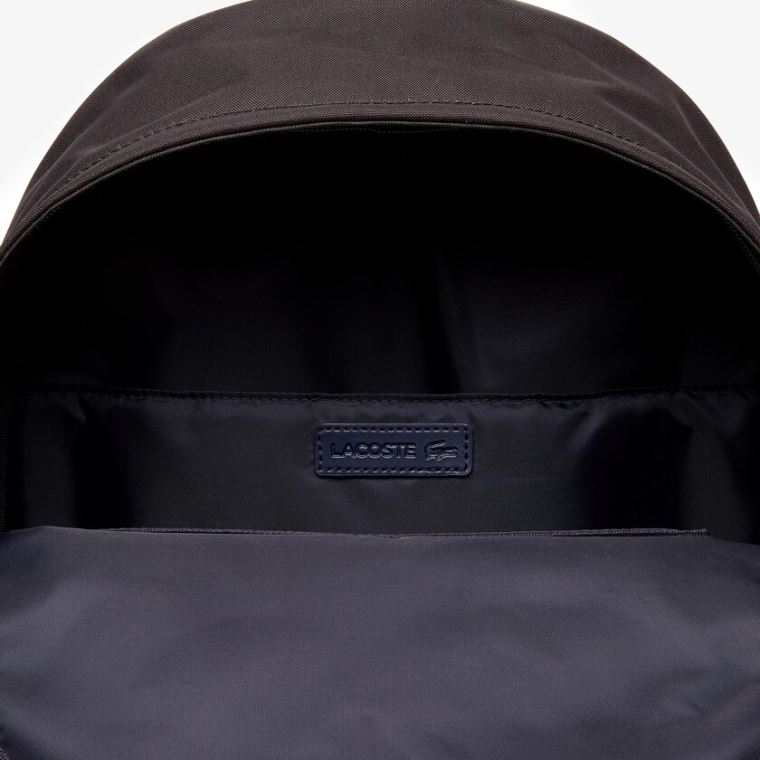 Lacoste Néocroc Vászon Backpack Fekete | 2jWZ9BLs