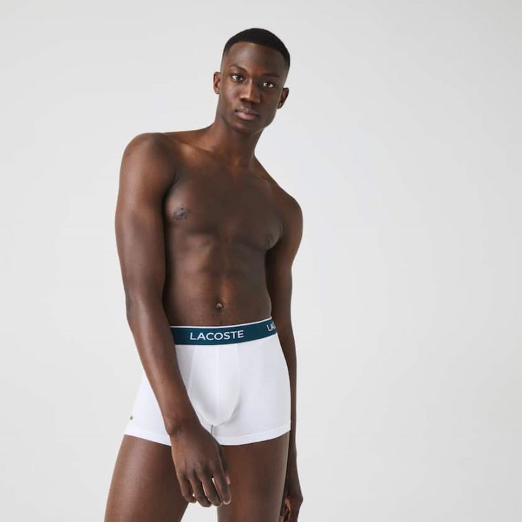 Lacoste Pack Of 3 Alkalmi Black Boxer Briefs Fekete Fehér Szürke | eacUYj7m