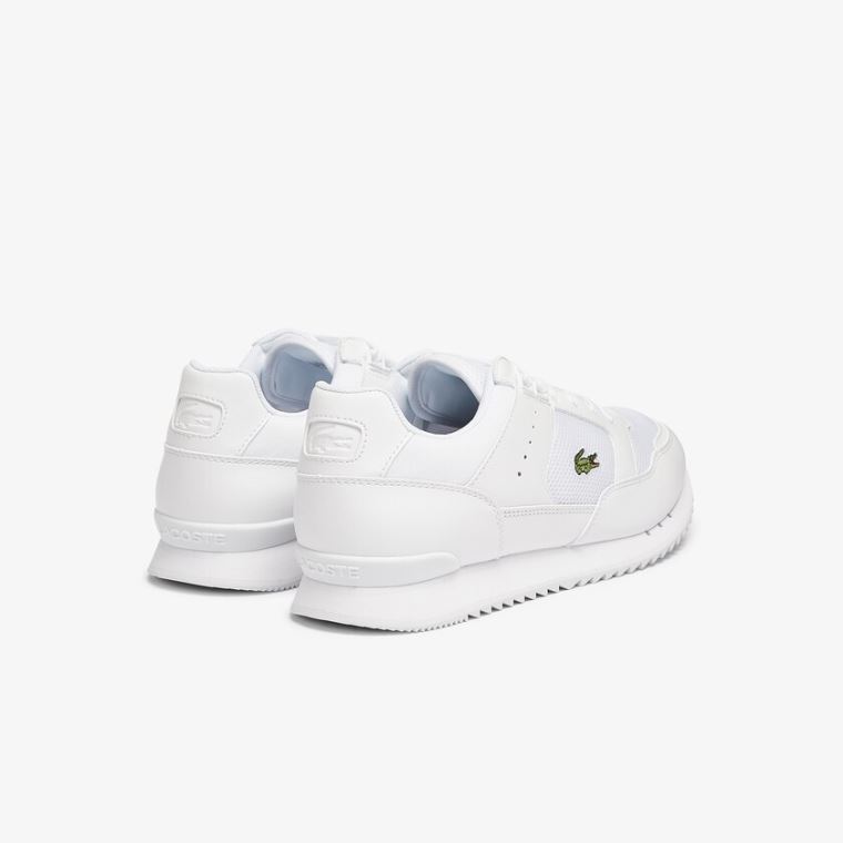 Lacoste Partner Piste Textil Sneakers Fehér | 9t5QtlbR