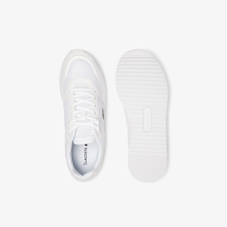 Lacoste Partner Piste Textil Sneakers Fehér | 9t5QtlbR