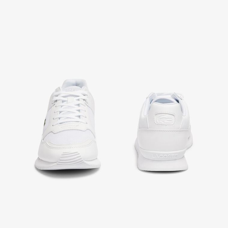 Lacoste Partner Piste Textil Sneakers Fehér | 9t5QtlbR