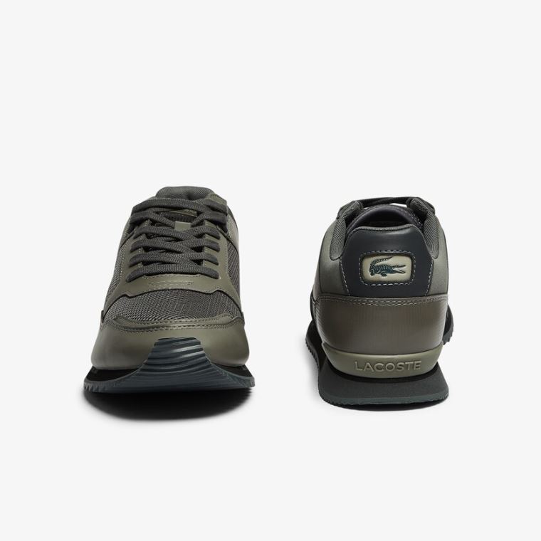 Lacoste Partner Piste Textil Sneakers Khaki Világos Khaki | pSkUQ3Is