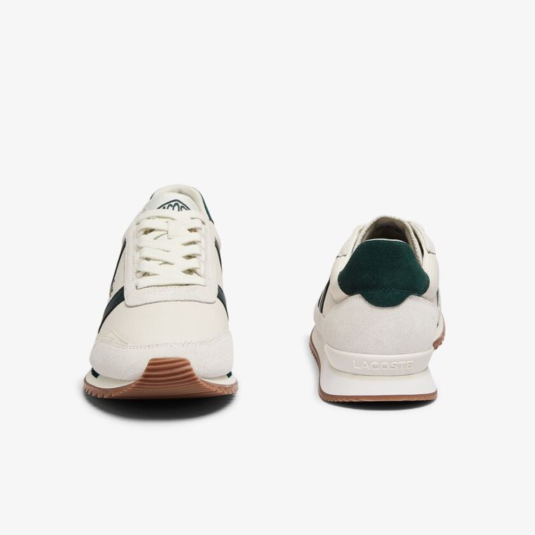 Lacoste Partner Retro Bőr Sneakers Fehér | 4U2q4OQl