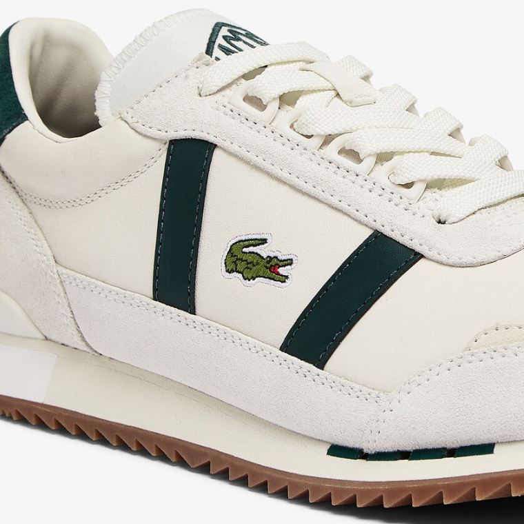 Lacoste Partner Retro Bőr Sneakers Fehér | 4U2q4OQl