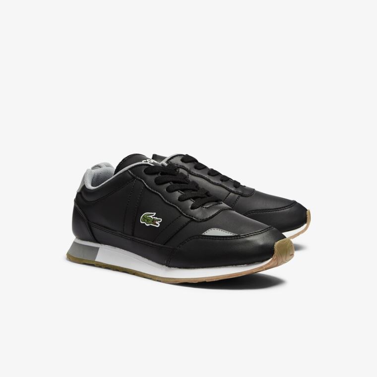 Lacoste Partner Textil Sneakers Fekete | Y7AGcN2A