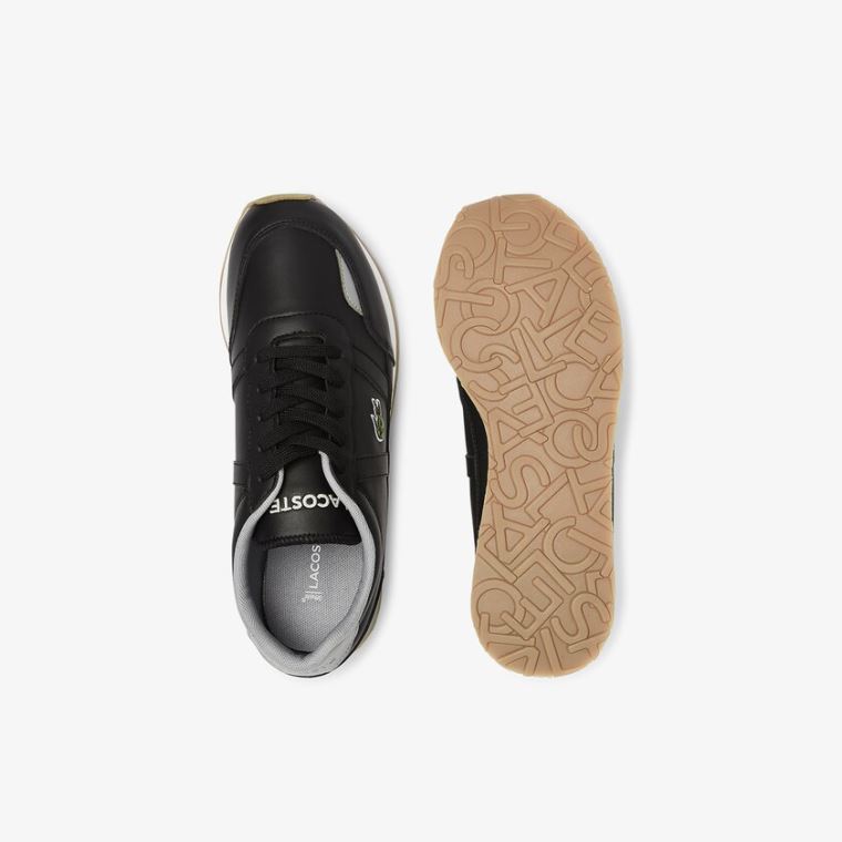 Lacoste Partner Textil Sneakers Fekete | Y7AGcN2A