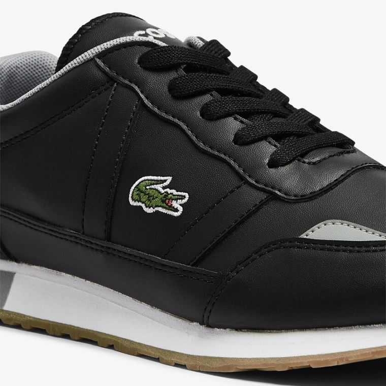 Lacoste Partner Textil Sneakers Fekete | Y7AGcN2A