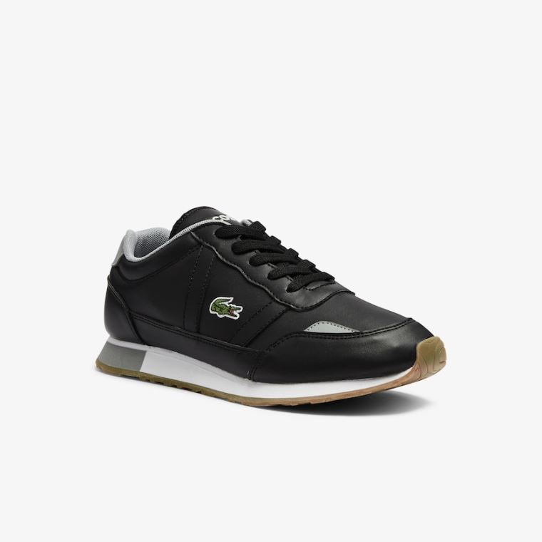 Lacoste Partner Textil Sneakers Fekete | Y7AGcN2A