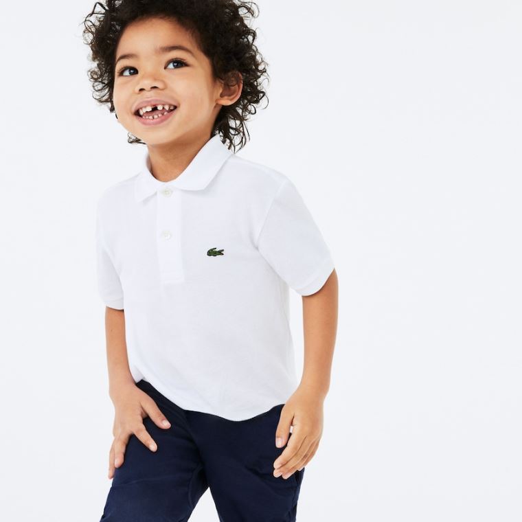 Lacoste Petit Piqué Polo Fehér | nYsvSSJb