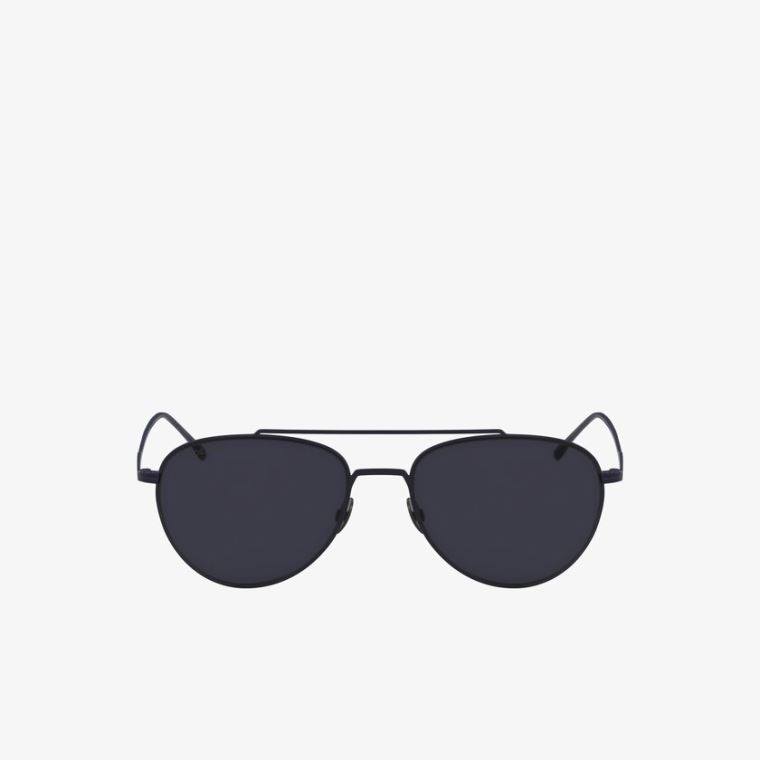 Lacoste Pilot Shape Metal Ultra-Thin Sunglasses Kék | oqP2obS6