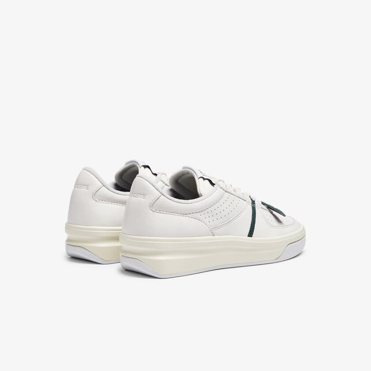 Lacoste Quantace Bőr Sneakers Fehér Bézs | J16JdfZs