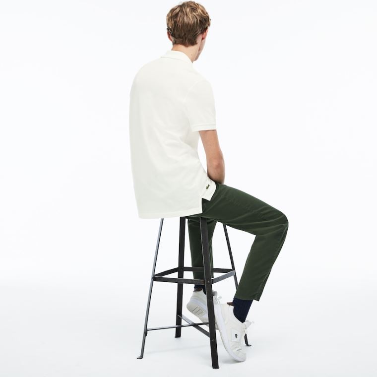 Lacoste Regular Fit LCST Lettering Petit Piqué Polo Fehér | CL9soXWf