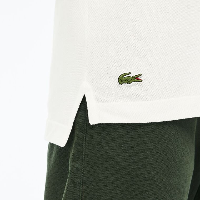 Lacoste Regular Fit LCST Lettering Petit Piqué Polo Fehér | CL9soXWf