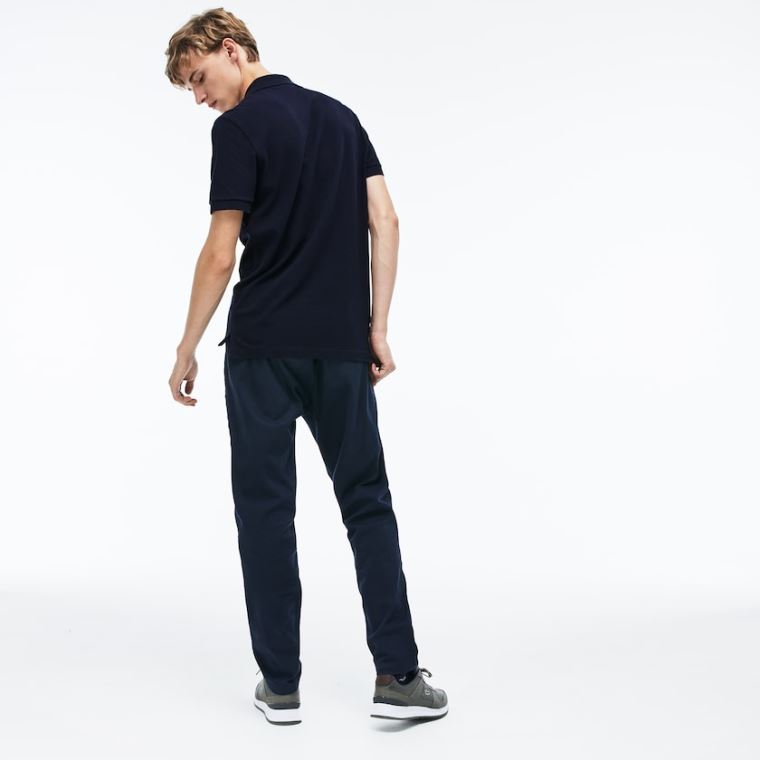 Lacoste Regular Fit LCST Lettering Petit Piqué Polo Sötétkék Kék | cVNfn9ND