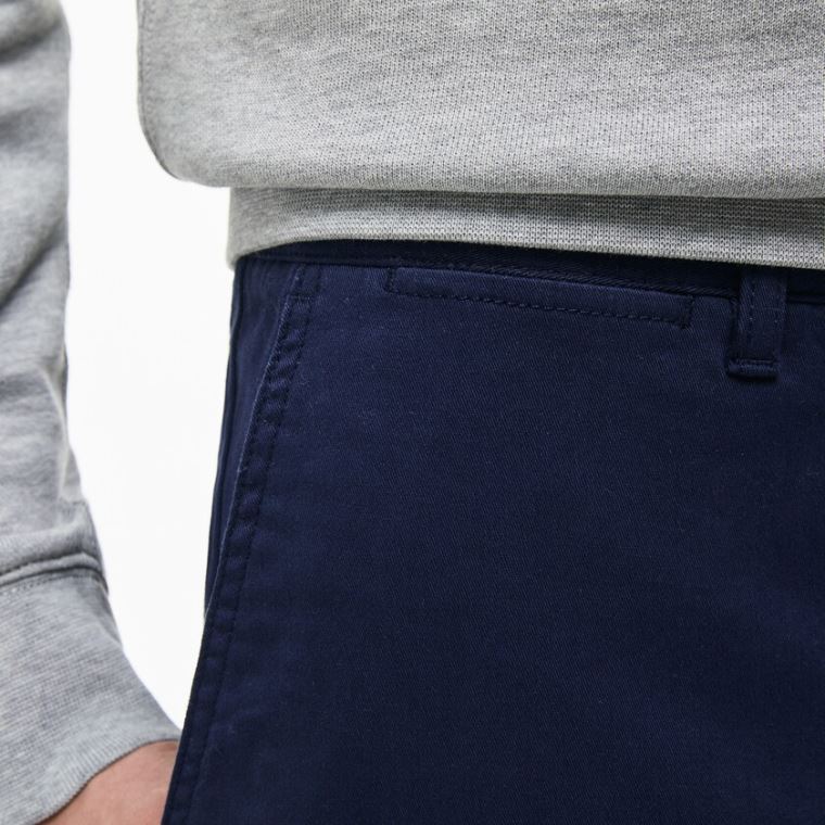 Lacoste Regular Fit Pamut Gabardine Chino Pants Sötétkék Kék | 7iIl6nP1