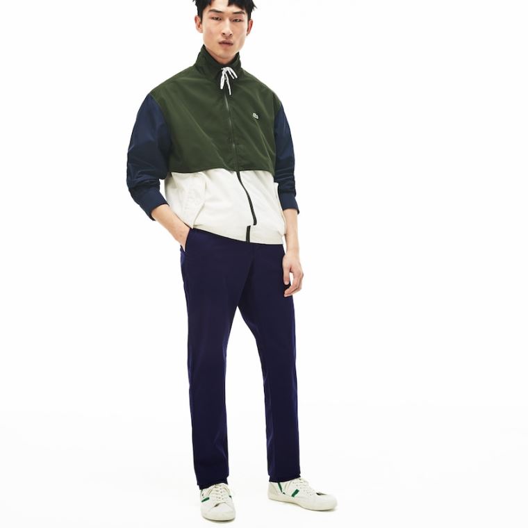 Lacoste Regular Fit Pamut Gabardine Chino Pants Sötétkék Kék | 7iIl6nP1