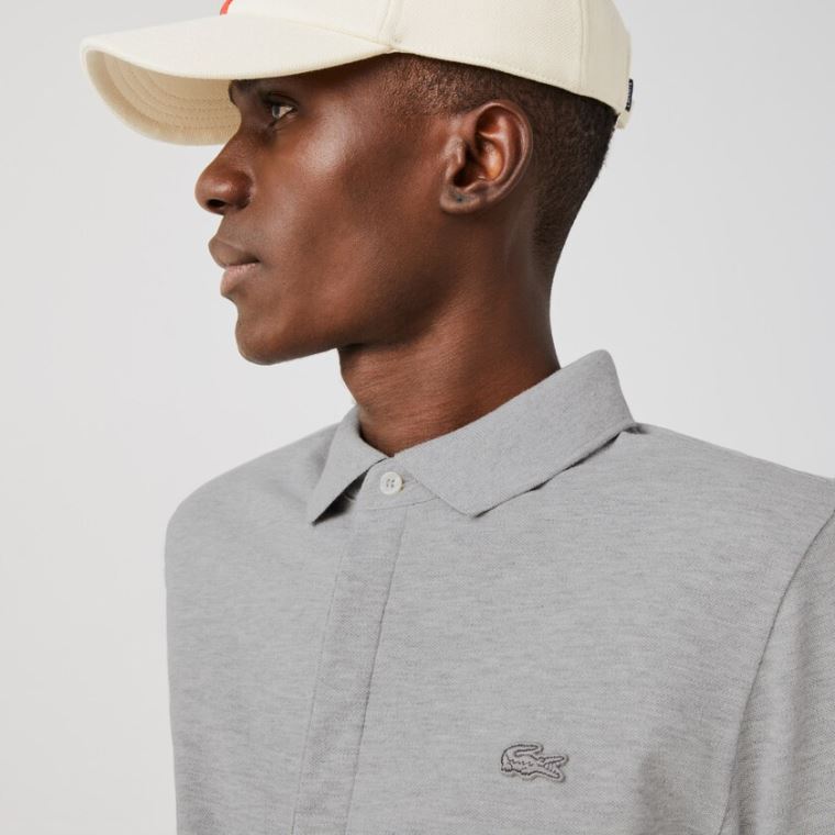 Lacoste Regular Fit Paris Polo Szürke | ZjaHBSNq