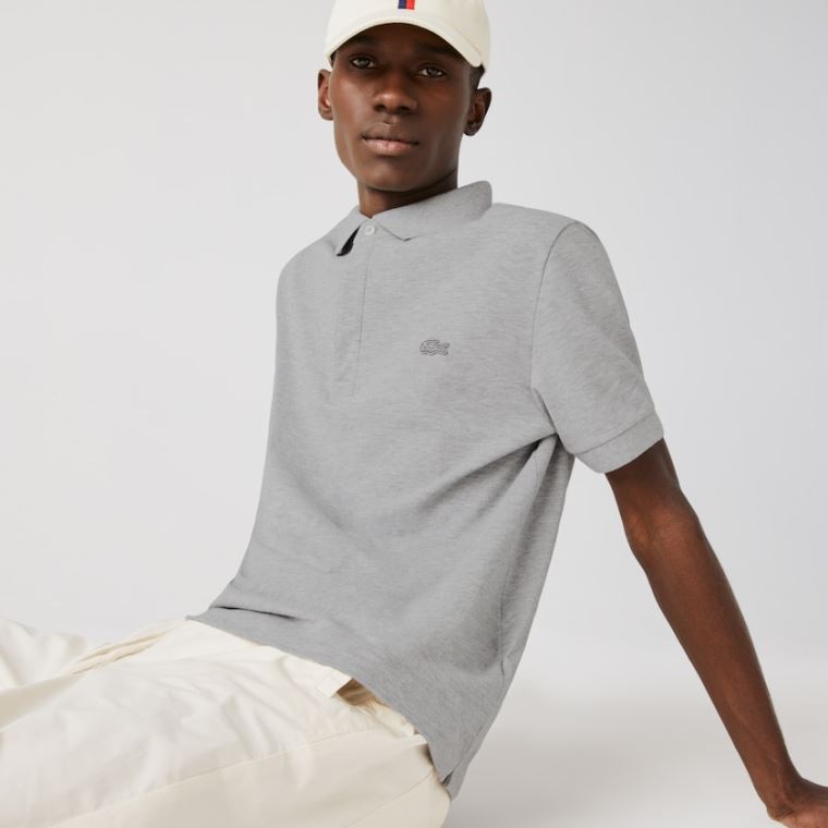 Lacoste Regular Fit Paris Polo Szürke | ZjaHBSNq