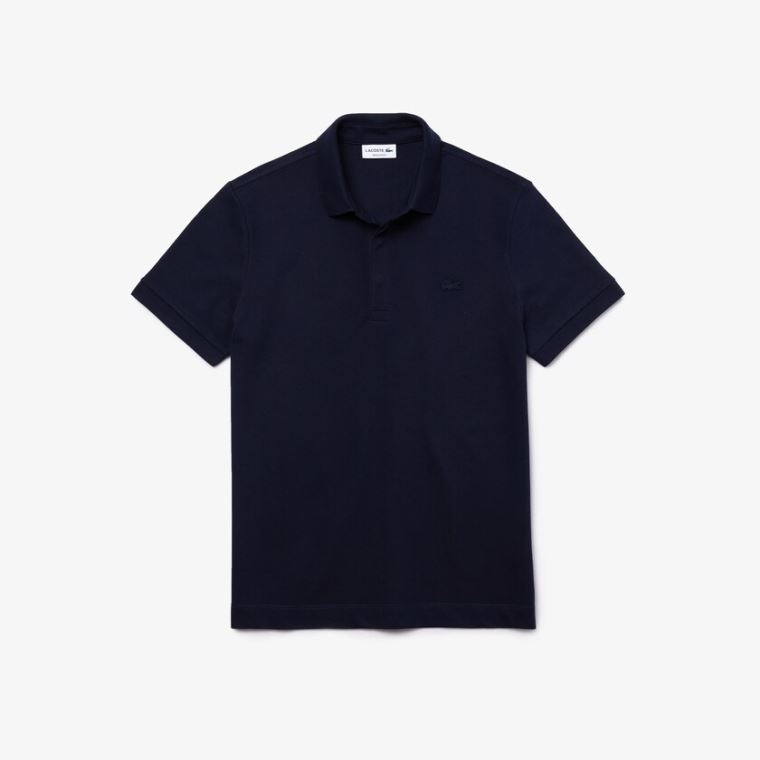 Lacoste Regular Fit Paris Polo Sötétkék Kék | tBZvxalF