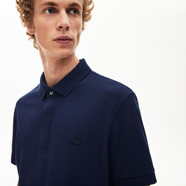 Lacoste Regular Fit Paris Polo Sötétkék Kék | tBZvxalF