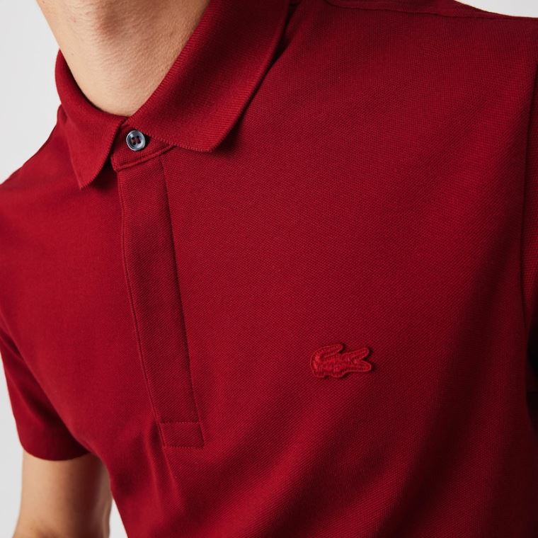 Lacoste Regular Fit Paris Polo Sötétpiros | B8yqplP1