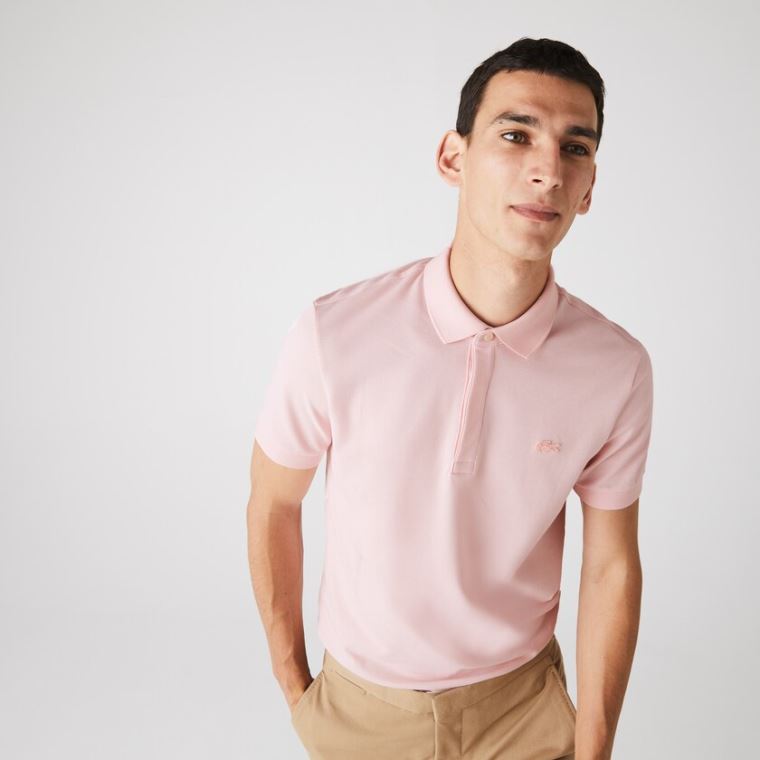 Lacoste Regular Fit Paris Polo Világos Rózsaszín | mDAmUKMR