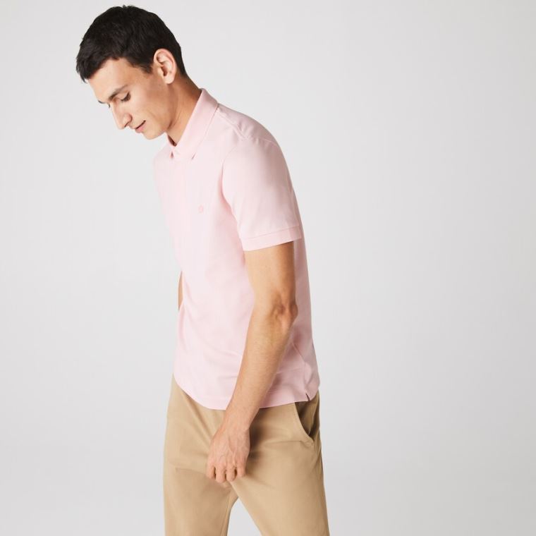 Lacoste Regular Fit Paris Polo Világos Rózsaszín | mDAmUKMR