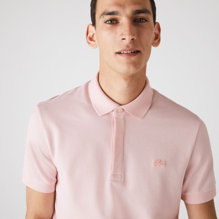 Lacoste Regular Fit Paris Polo Világos Rózsaszín | mDAmUKMR