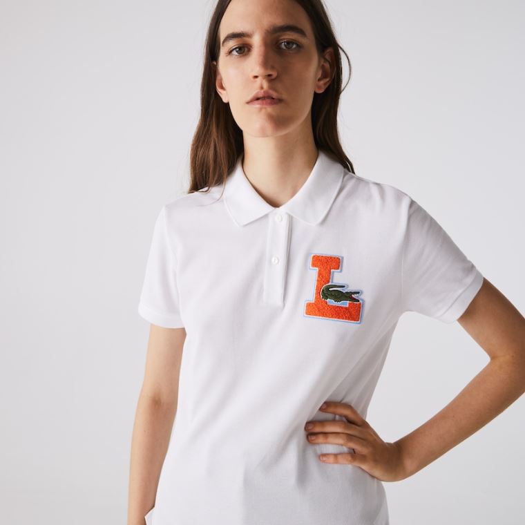 Lacoste Regular Fit Soft Pamut Piqué Polo Shirt Fehér | EPGsMzRP