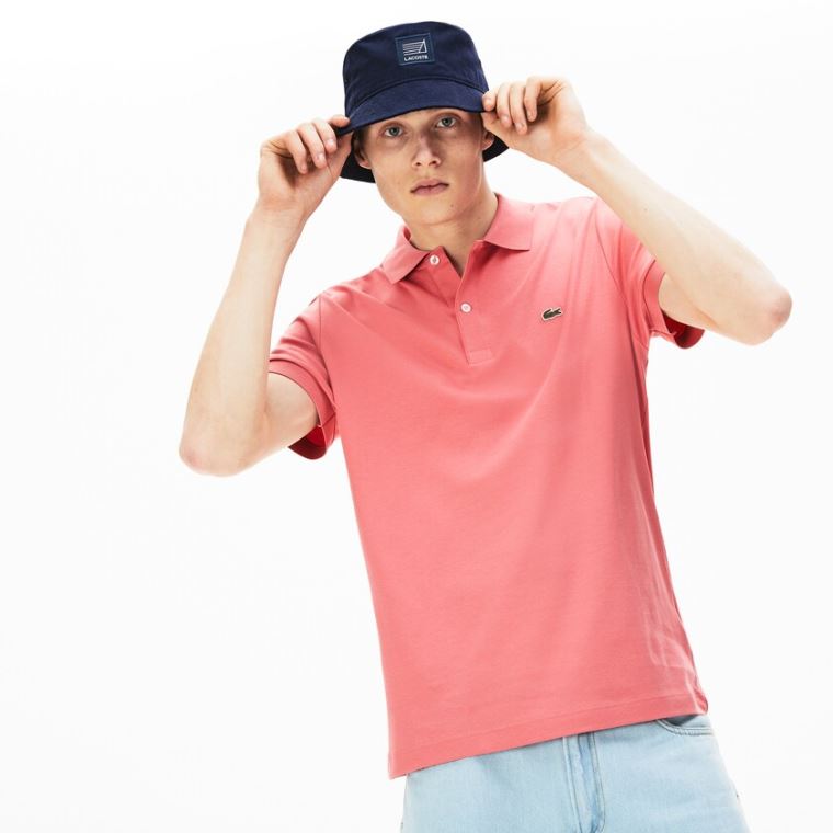 Lacoste Regular Fit Soft Pamut Polo Rózsaszín | Poc2BWjc