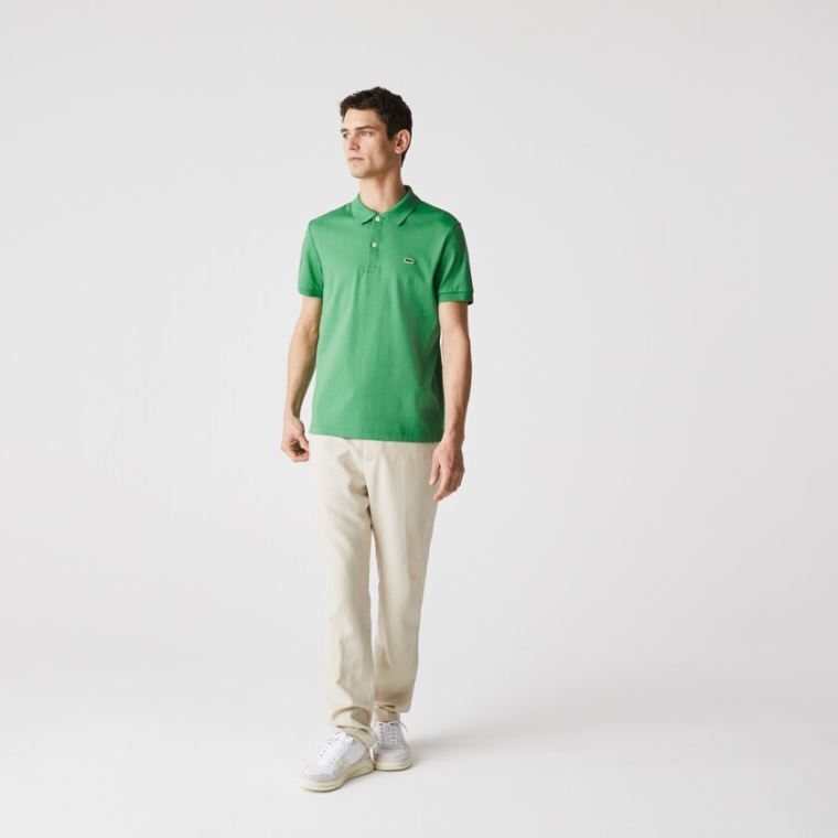 Lacoste Regular Fit Soft Pamut Polo Zöld | K5i6STzL