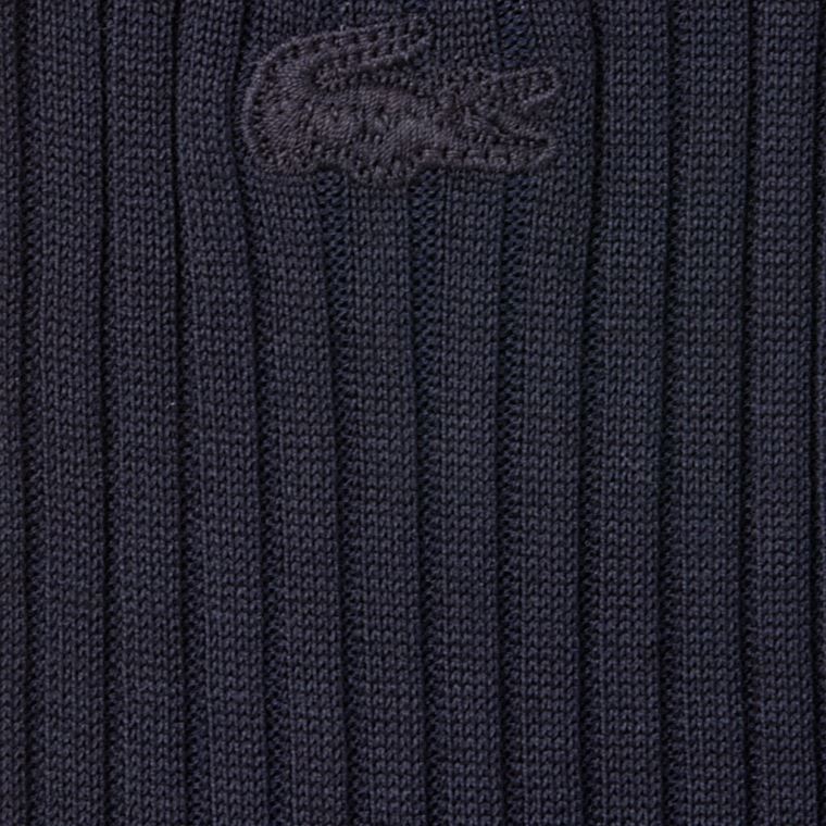 Lacoste Ribbed Socks Sötétkék Kék | 3CpoUqOT