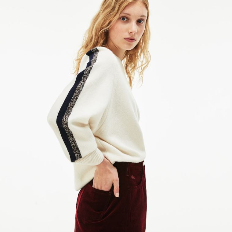 Lacoste Ribbed Stretch Velour A-Line Skirt Barna | QZEuayl9