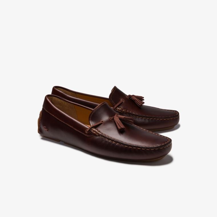 Lacoste Ruha Piloter Tassel Loafer Barna Barna | PUJhsyMG