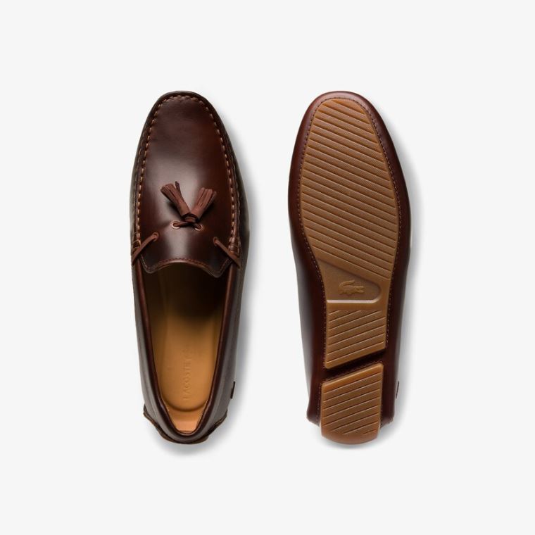 Lacoste Ruha Piloter Tassel Loafer Barna Barna | PUJhsyMG