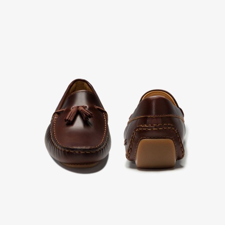 Lacoste Ruha Piloter Tassel Loafer Barna Barna | PUJhsyMG