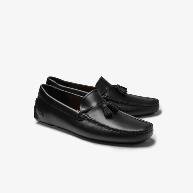 Lacoste Ruha Piloter Tassel Loafer Fekete Barna | TY9BjLym