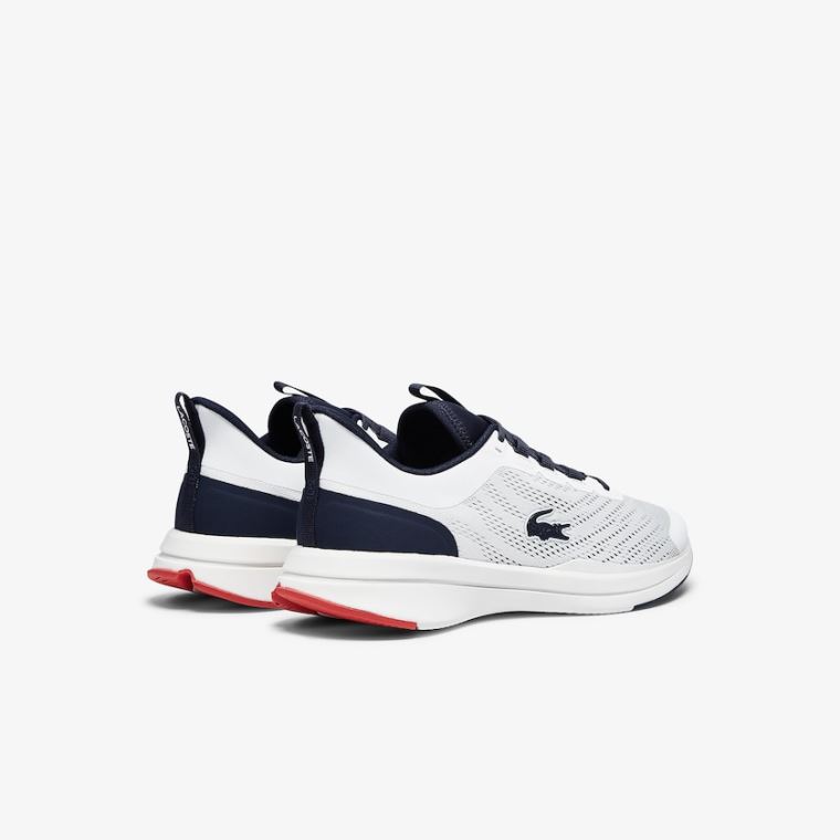 Lacoste Run Spin Textil Sneakers Fehér Sötétkék | 78YDOJ3O