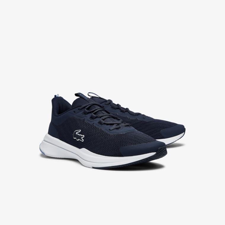 Lacoste Run Spin Textil Sneakers Sötétkék | SCTT0ZDb