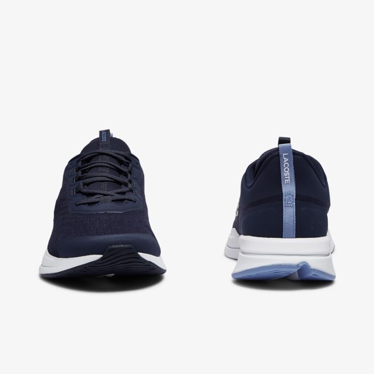 Lacoste Run Spin Textil Sneakers Sötétkék | SCTT0ZDb