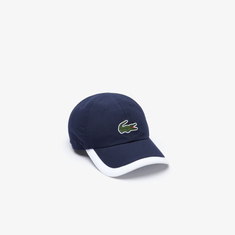 Lacoste SPORT Contrast Border Könnyű Cap Sötétkék Kék Fehér | 13IvMRN5