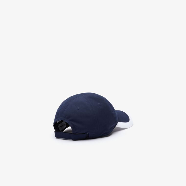 Lacoste SPORT Contrast Border Könnyű Cap Sötétkék Kék Fehér | 13IvMRN5