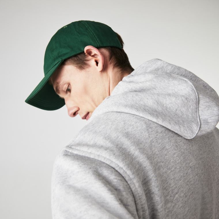 Lacoste SPORT Csuklyás Könnyű Bi-material Sweatshirt Szürke Világos Szürke | h1V5RQ20