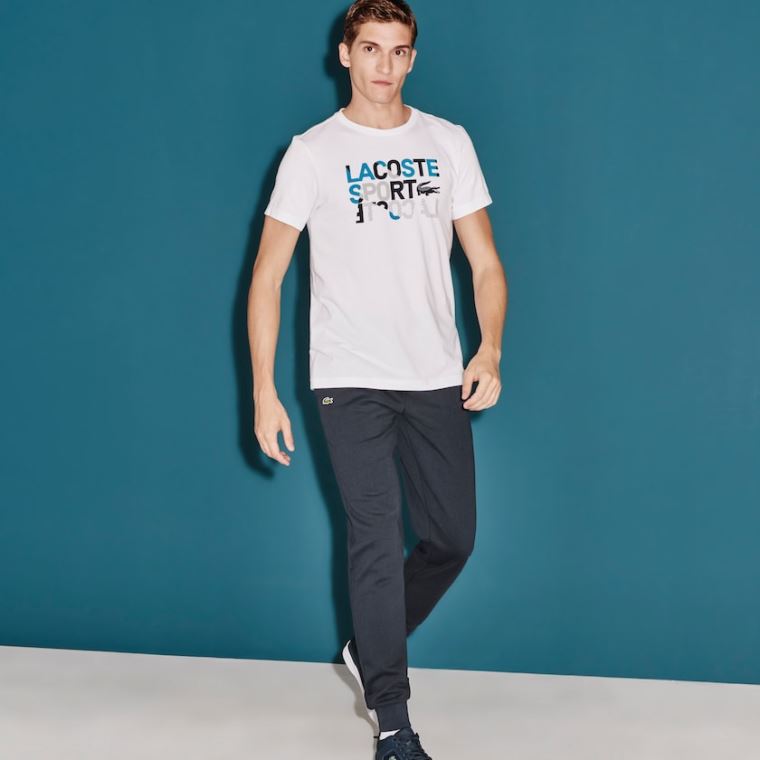 Lacoste SPORT Fleece Tenisz Sweatpants Sötétkék Kék | U0XSU3cT