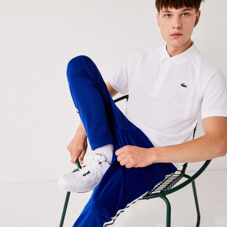 Lacoste SPORT Légáteresztő Run-Resistant Interlock Polo Shirt Fehér | 1UMupSZt