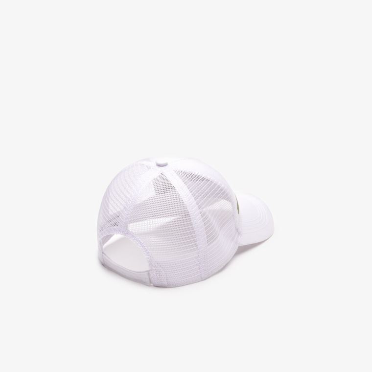 Lacoste SPORT Mesh Panel Pamut Cap Fehér | 3NMfDSur