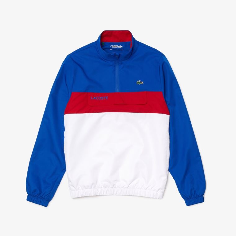 Lacoste SPORT Packable Tracksuit Kék Fehér Piros | AeHQIMpM