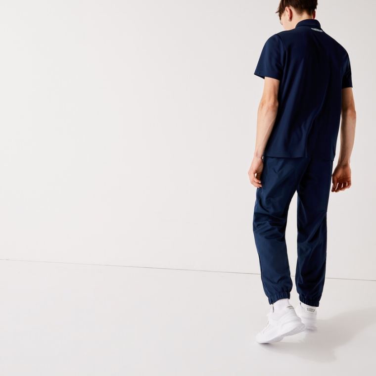 Lacoste SPORT Performance Side Zip Pálya Pants Sötétkék Kék | 1HYNXRIt