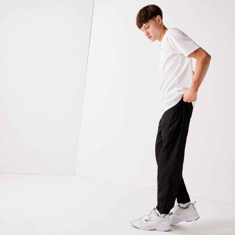 Lacoste SPORT Performance Side Zip Pálya Pants Fekete | hjQkQIpe