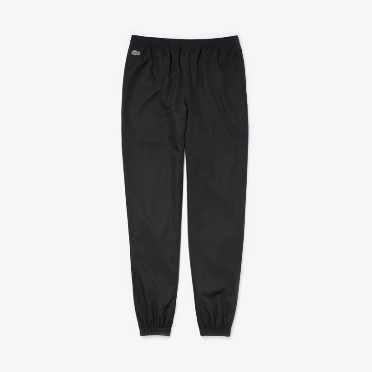 Lacoste SPORT Performance Side Zip Pálya Pants Fekete | hjQkQIpe